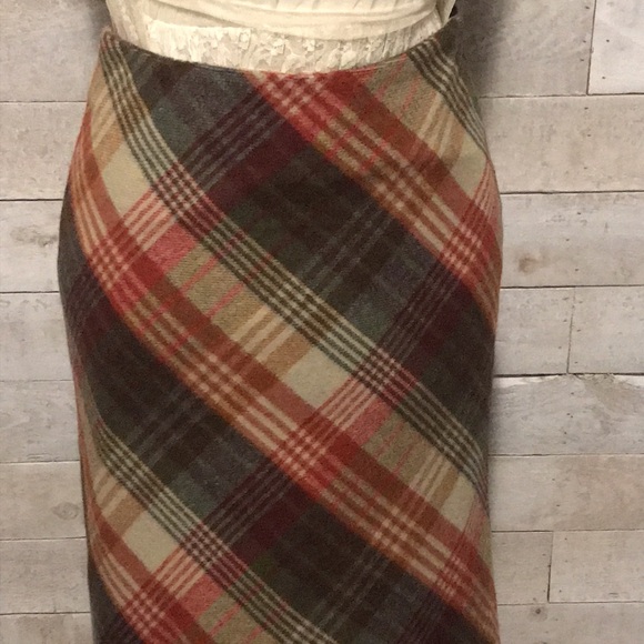 Willi Smith Petite plaid wool flared maxi skirt - Picture 11 of 12